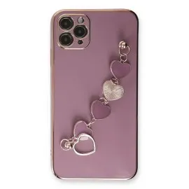 Newface Iphone 11 Pro Max Kılıf Esila Silikon - Mor