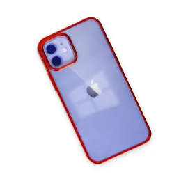 Newface Iphone 12 Kılıf Element Silikon - Kırmızı