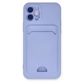 Newface Iphone 12 Kılıf Kelvin Kartvizitli Silikon - Lila