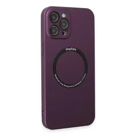 Newface Iphone 12 Pro Kılıf Jack Magneticsafe Lens Silikon - Mürdüm