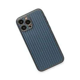 Newface Iphone 13 Pro Kılıf Coco Karbon Silikon - Mavi
