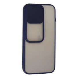 Newface Iphone 13 Pro Kılıf Palm Buzlu Kamera Sürgülü Silikon - Lacivert