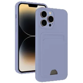 Newface Iphone 13 Pro Max Kılıf Kelvin Kartvizitli Silikon - Lila