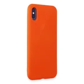 Newface Iphone Xs Kılıf First Silikon - Parlak Turuncu
