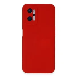 Newface Realme 9I 4G Kılıf Nano Içi Kadife Silikon - Kırmızı