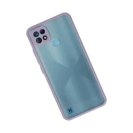 Newface Realme C21 Kılıf Montreal Silikon Kapak - Mor