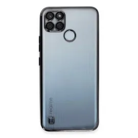 Newface Realme C25Y Kılıf Razer Lensli Silikon - Siyah
