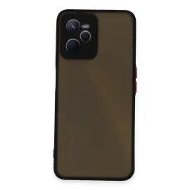 Newface Realme C35 Kılıf Montreal Silikon Kapak - Siyah