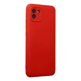 Newface Samsung Galaxy A03 Kılıf Nano Içi Kadife Silikon - Kırmızı