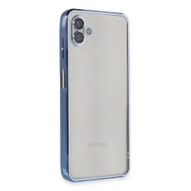 Newface Samsung Galaxy A04 Kılıf Razer Lensli Silikon - Açık Mavi