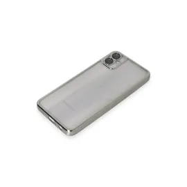 Newface Samsung Galaxy A05 Kılıf Razer Lensli Silikon - Gümüş