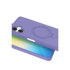 Newface Samsung Galaxy A06 Regal Magsafe Standlı Kapak - Lila