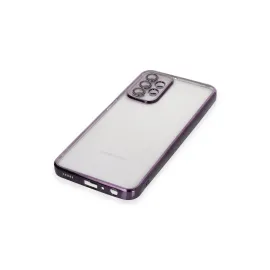 Newface Samsung Galaxy A23 4G Kılıf Razer Lensli Silikon - Mor