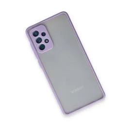 Newface Samsung Galaxy A72 Kılıf Montreal Silikon Kapak - Mor