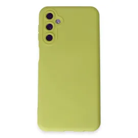 Newface Samsung Galaxy M34 5G Kılıf Nano Içi Kadife Silikon - Sarı