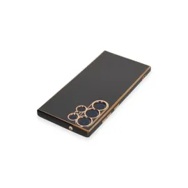 Newface Samsung Galaxy S23 Ultra Kılıf Volet Silikon - Siyah