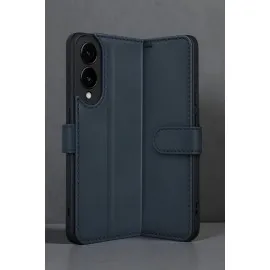 Newface Samsung Galaxy S25 Edge Trend S Plus Kapaklı Kılıf - Lacivert
