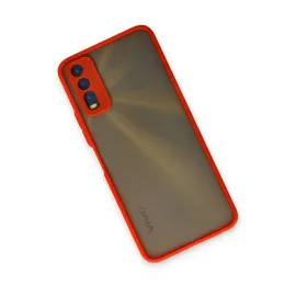 Newface Vivo Y11S Kılıf Montreal Silikon Kapak - Kırmızı