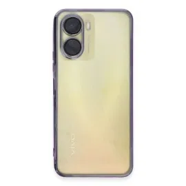 Newface Vivo Y16 Kılıf Razer Lensli Silikon - Mor
