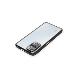 Newface Xiaomi Redmi Note 10 Pro Kılıf Razer Lensli Silikon - Siyah