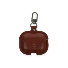 Newface Airpods Pro 2 (2.nesil) Çanta Deri Kılıf - Kahverengi