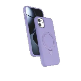 Newface Apple iPhone 11 Regal Magsafe Standlı Kapak - Lila