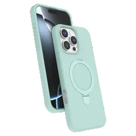 Newface Apple Iphone 16 Pro Regal Magsafe Standlı Kapak - Su Yeşili