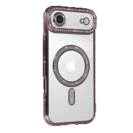 Newface Apple Iphone 17 Air Joke Simli Magneticsafe Kılıf - Pembe