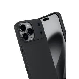 Newface Apple Iphone 17 Pro Max Auto Focus Karbon Kapak - Siyah