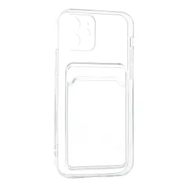 Newface Iphone 12 Kılıf Kart Şeffaf Silikon - Şeffaf