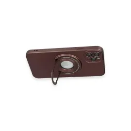 Newface Iphone 12 Pro Kılıf Lukka Magneticsafe Kapak - Kahverengi