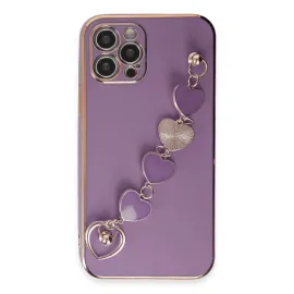 Newface Iphone 12 Pro Max Kılıf Esila Silikon - Mor