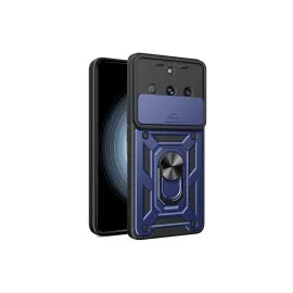 Newface Realme 11 Pro Kılıf Pars Lens Yüzüklü Silikon - Lacivert