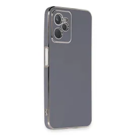 Newface Realme C35 Kılıf Volet Silikon - Mavi