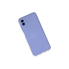 Newface Samsung Galaxy A04 Kılıf Nano Içi Kadife Silikon - Lila