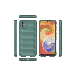 Newface Samsung Galaxy A04E Kılıf Optimum Silikon - Koyu Yeşil