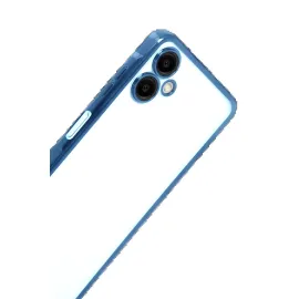 Newface Samsung Galaxy A07 4G Razer Lensli Silikon - Açık Mavi