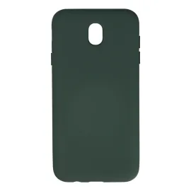 Newface Samsung Galaxy J7 Pro / J730 Kılıf Nano Içi Kadife Silikon - Koyu Yeşil