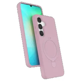 Newface Samsung Galaxy S25 Regal Magsafe Standlı Kapak - Açık Pembe