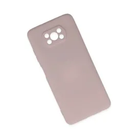 Newface Xiaomi Pocophone X3 Kılıf Nano Içi Kadife Silikon - Pudra