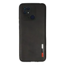 Newface Xiaomi Redmi 10C Kılıf Loop Deri Silikon - Siyah