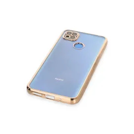 Newface Xiaomi Redmi 9C Kılıf Razer Lensli Silikon - Gold