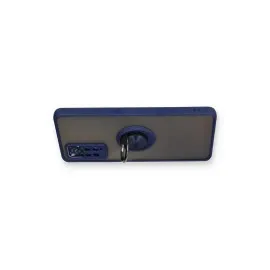 Newface Xiaomi Redmi Note 11 Pro Kılıf Montreal Yüzüklü Silikon Kapak - Lacivert