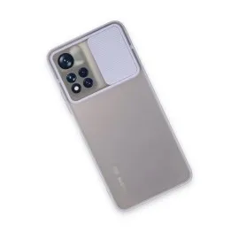 Newface Xiaomi Redmi Note 11 Pro Plus 5G Kılıf Palm Buzlu Kamera Sürgülü Silikon - Lila