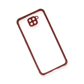 Newface Xiaomi Redmi Note 9 Kılıf Miami Şeffaf Silikon - Fuşya