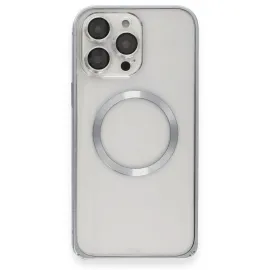 Joko Iphone 15 Pro Max Kılıf Metal Bumper Magneticsafe Kapak - Gri
