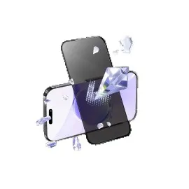 Newface Apple Iphone 17 Bilvis 5In1 5D Magic Hayalet Cam Ekran Koruyucu - Siyah