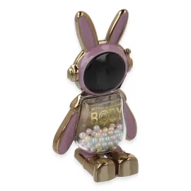 Newface Astro Stand Tavşan Astronot - Mor