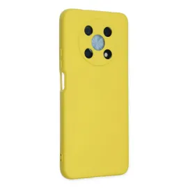 Newface Huawei Nova Y90 Kılıf Nano Içi Kadife Silikon - Sarı