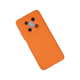 Newface Huawei Nova Y90 Kılıf Nano içi Kadife Silikon - Turuncu